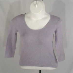 Lavender Fitted Sweater by NY & Co (M)